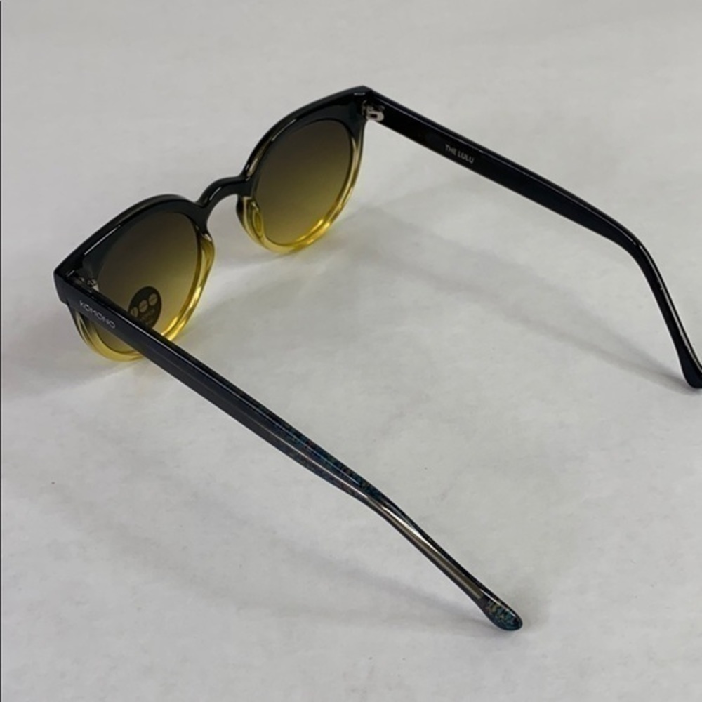 Komono Sunglasses 🕶 Lulu Black Yellow NEW Cat Eye - Picture 7 of 16